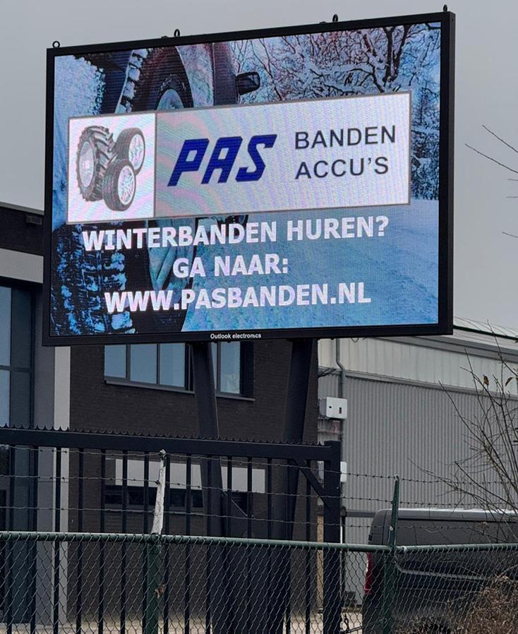 LED Scherm op constructie