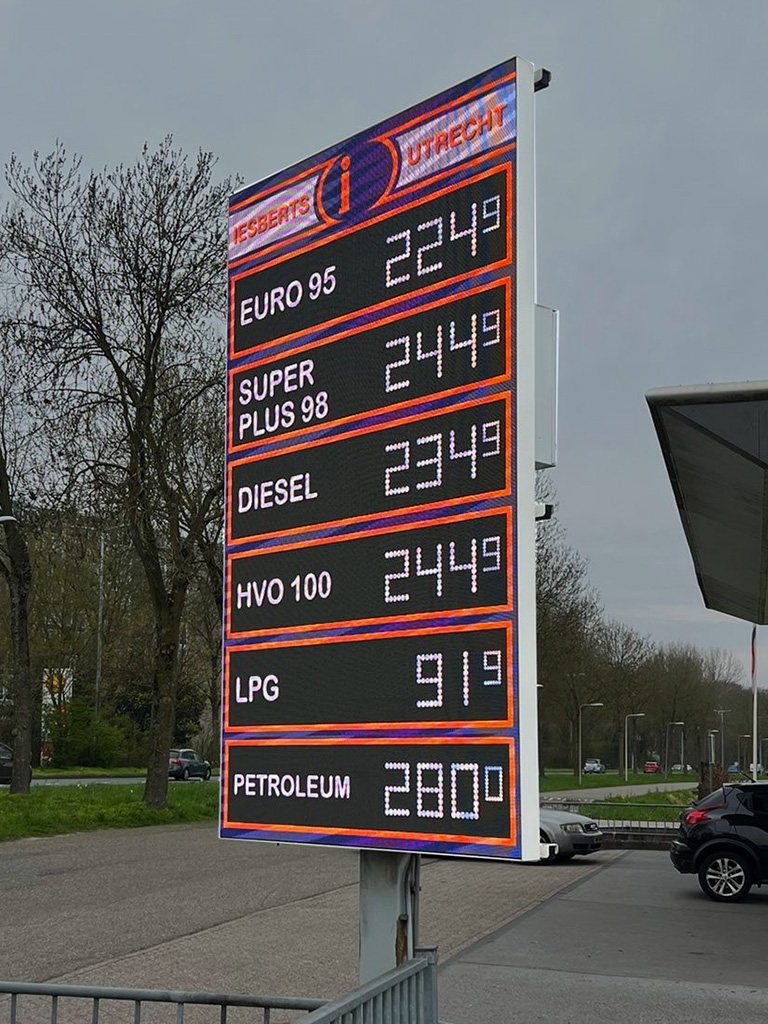 Brandsstof prijzenbord